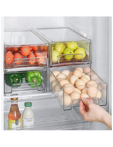 Cajones Organizadores Transparentes MANO 2Pack Grande
