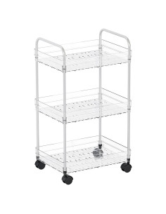 Carro Rodante de Almacenamiento Yieach 3 Niveles Transparente