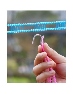 Cuerda de Tender Ropa Portátil Cafurty 3 PCS 5M Ajustable 2