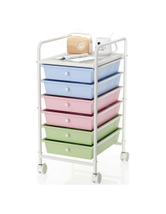 Carro de Utilidad Rodante Shrivee 6 Niveles Colorido