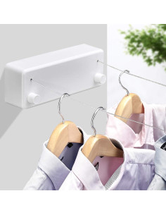 Cuerda Retráctil para Ropa BESy 4.2m Doble Acero Inoxidable 2