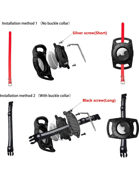 Soporte Airtag para Collar de Perro Sichy Impermeable Verde