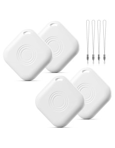 Paquete de 4 AirTags LAOLASEED Rastreador Bluetooth iOS