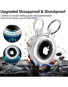 Funda protectora para AirTag con llavero - 4 colores 2