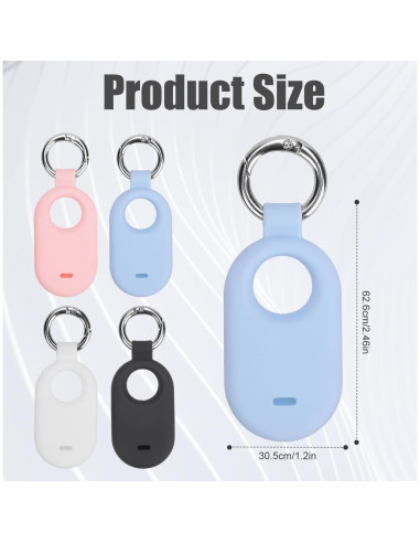 Funda Protectora de Silicona para Galaxy Smart Tag 2 - 4 Piezas