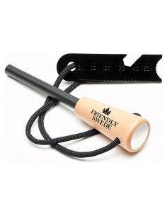 Encendedor de Fuego El Amigo Swede con Mango de Madera 1-Pack