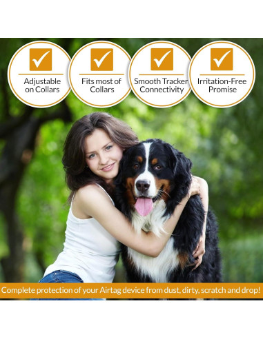Soporte de Silicona para AirTag Pure NG - Collar Perro 2 Pzas
