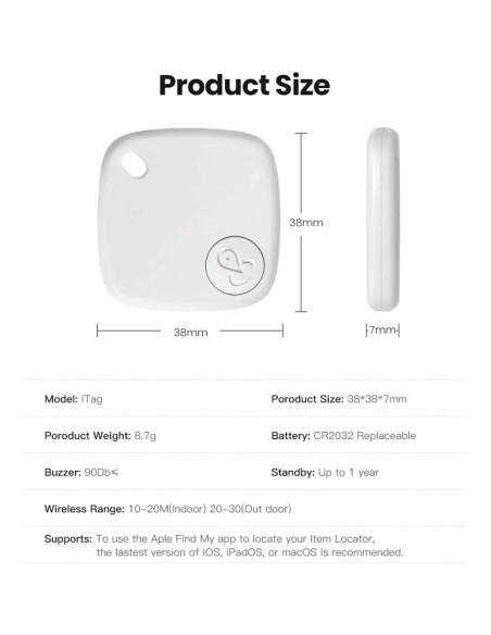 Rastreador Bluetooth SENCKIT S1 - Localizador de Llaves 2 Pack