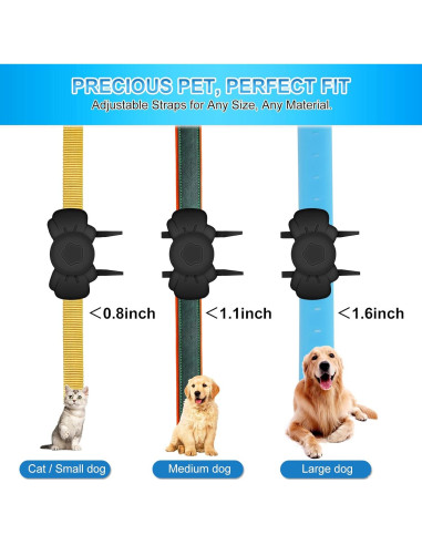 Soporte para Collar de Perro Airtag Meokkaebi - Silicona IPX8