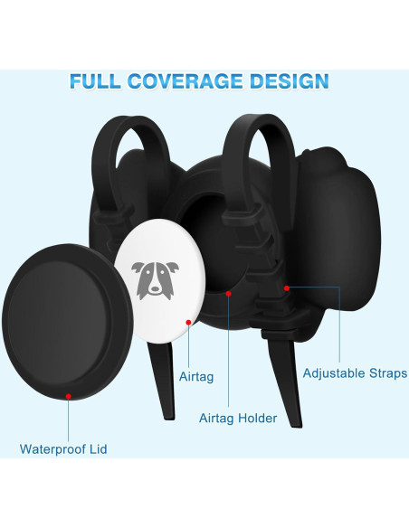 Soporte para Collar de Perro Airtag Meokkaebi - Silicona IPX8