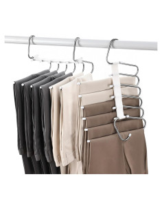 Perchas Plegables Fayleeko para Pantalones - 2 Paquete Antideslizantes