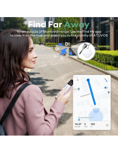 Rastreador Bluetooth ATUVOS 4 Pack para Equipaje iOS
