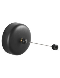 Cuerda Retráctil BESy Acero Inoxidable 2.8m Negro Redondo