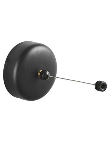 Cuerda Retráctil BESy Acero Inoxidable 2.8m Negro Redondo