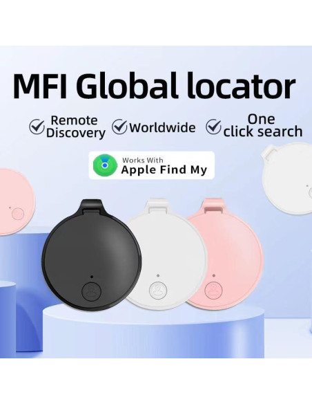 Rastreador GPS Mejiwasmi Mini para Niños y Mascotas - Negro