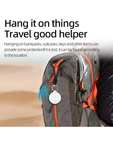 Rastreador GPS Mejiwasmi Mini para Niños y Mascotas - Negro