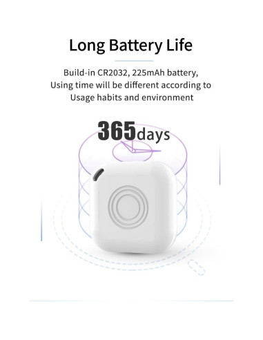 Paquete de 4 Rastreador Bluetooth Gtminan Localizador iOS