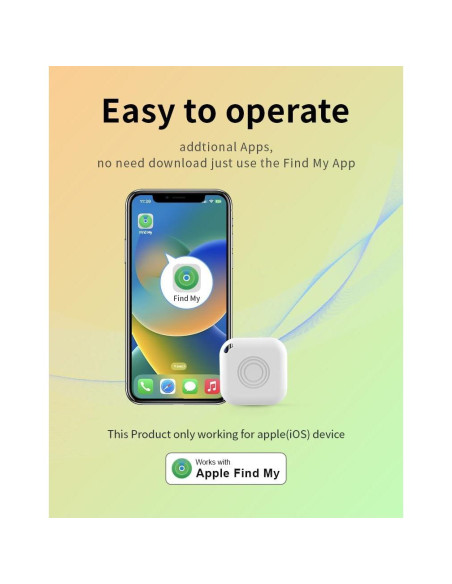 Paquete de 4 Rastreador Bluetooth Gtminan Localizador iOS