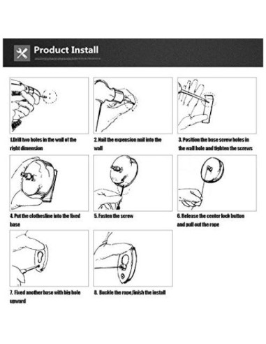 Cuerda Retráctil BESy Acero Inoxidable 2.8m Negro Redondo