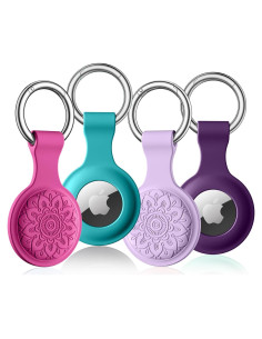 Funda Protectora para AirTag Lerobo 4 Pack Silicona