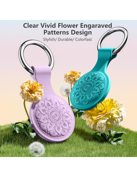 Funda Protectora para AirTag Lerobo 4 Pack Silicona