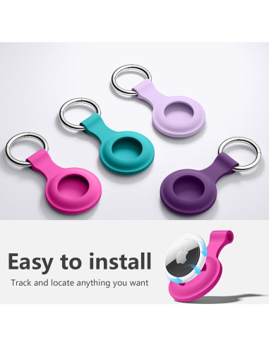 Funda Protectora para AirTag Lerobo 4 Pack Silicona
