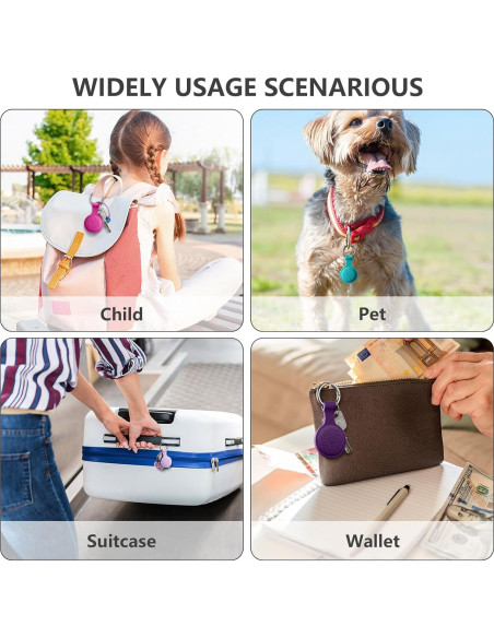 Funda Protectora para AirTag Lerobo 4 Pack Silicona