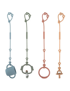 Correas de Seguridad para Juguetes Bebé Silicona 4 Piezas