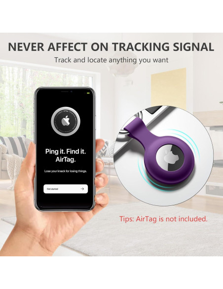 Funda Protectora para AirTag Lerobo 4 Pack Silicona