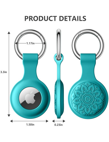 Funda Protectora para AirTag Lerobo 4 Pack Silicona