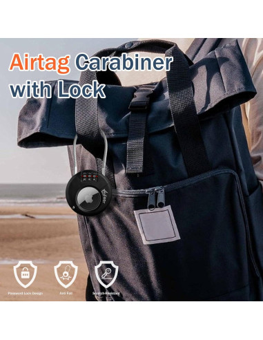 Soporte Funda Anti-Robo para Airtag tofeer con Candado 3 Dígitos
