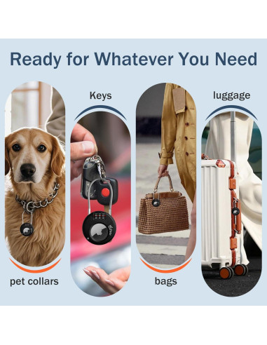 Soporte Funda Anti-Robo para Airtag tofeer con Candado 3 Dígitos