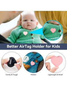 Soporte DDJ para AirTag Niños 2 Piezas Silicona Oculta 2
