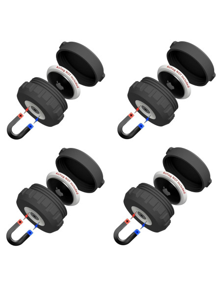 Funda Magnética Neodimio Mars Outpost para AirTag x4