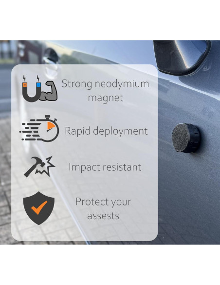 Funda Magnética Neodimio Mars Outpost para AirTag x4