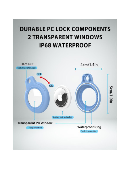 Collar Impermeable para Airtag DEERLET Ajustable 75cm