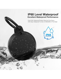 Funda Airtag Impermeable WALLFID Negro Obsidiana 2 Pzas 2