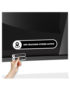 Calcomanías GPS Antirrobo Engraven 5x1 Pulgadas 2 Pack