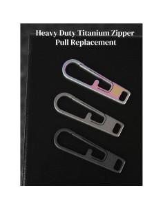 Tiradores de Cremallera VIPERADE VAT1 Titanio Universal 3.5cm 2