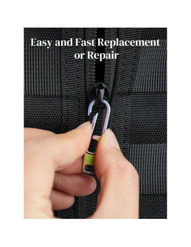 Tiradores de Cremallera VIPERADE VAT1 Titanio Universal 3.5cm