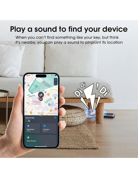 Localizador de Llaves Bluetooth Apple 4 Pack Impermeable