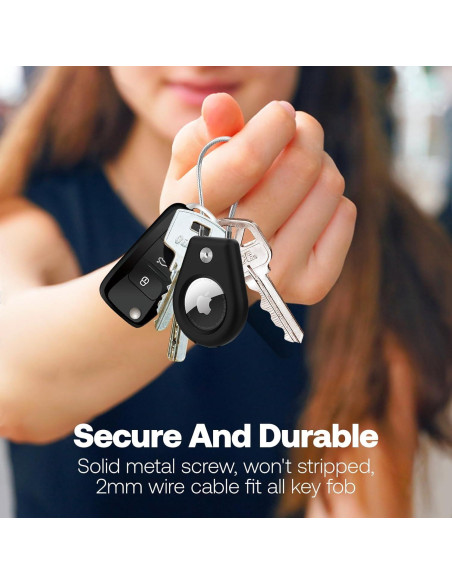 Paquete de 4 Soportes para AirTag Pautas con Cable Metal