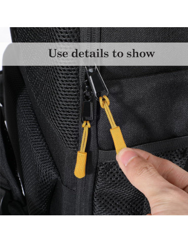 60 Tiradores de Cremallera Coloridos Aysatogc 6.5x0.9cm