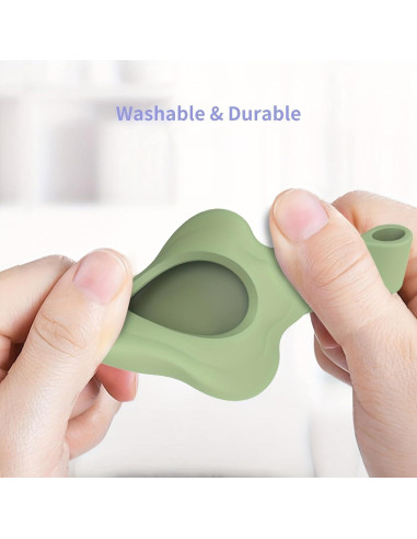 Estuche de Silicona para Air Tags 25Ya - Paquete de 2 Negro/Rosa