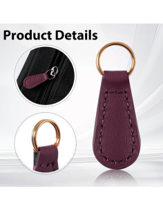 Tiradores de Cremallera Deoward PU Cuero 6 PCS Multiuso 2