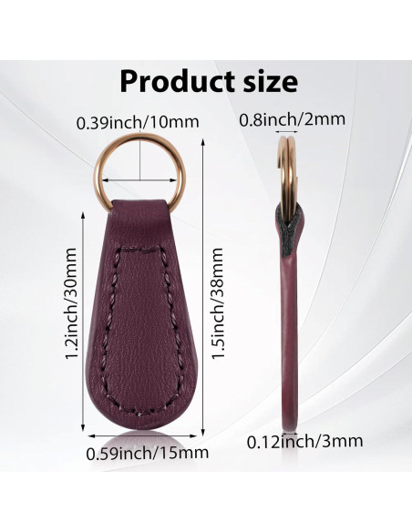 Tiradores de Cremallera Deoward PU Cuero 6 PCS Multiuso