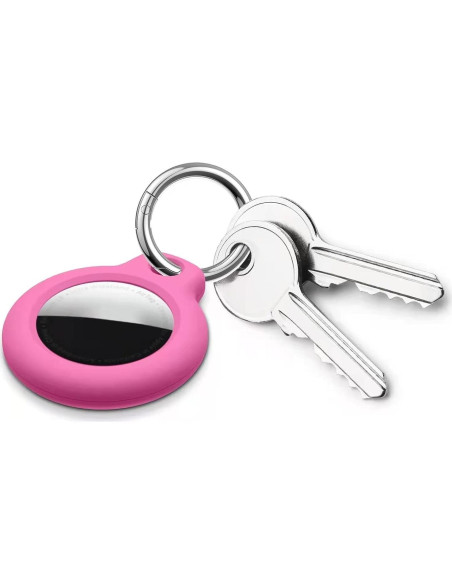 2 Llaveros Funda para AirTag Apple - Rosa y Azul