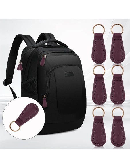 Tiradores de Cremallera Deoward PU Cuero 6 PCS Multiuso