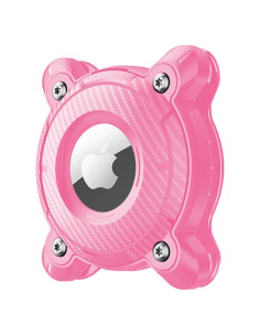 Soporte impermeable para AirTag Sichy rosa para collar de perro