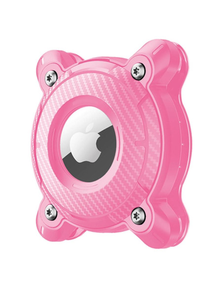 Soporte impermeable para AirTag Sichy rosa para collar de perro